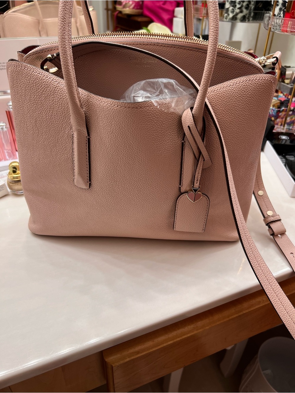 Kate Spade ♠️ Blush Pink Leather Tote Bag - Excellent Condition